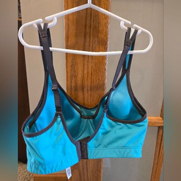 Victoria Secret Sports Bra 34C Underwire Teal Womens Deadstock Retro Vsx - Picture 14 of 16